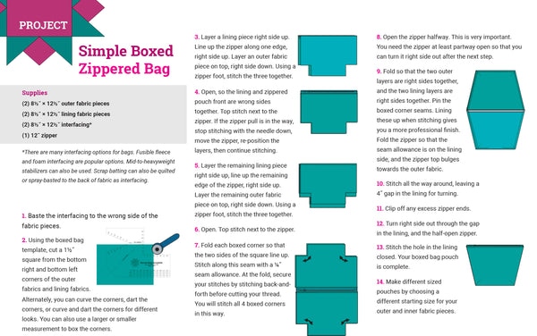 Boxed Bag Template