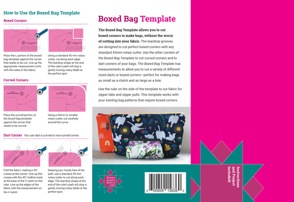 Boxed Bag Template