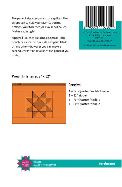 Sawtooth Zip Pouch - Digital Download