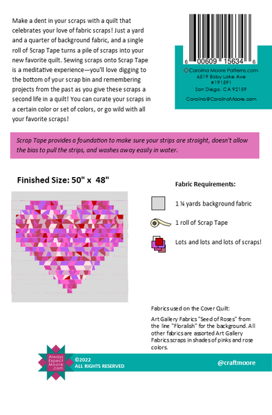 Scrappy Heart Quilt - Printed Copy