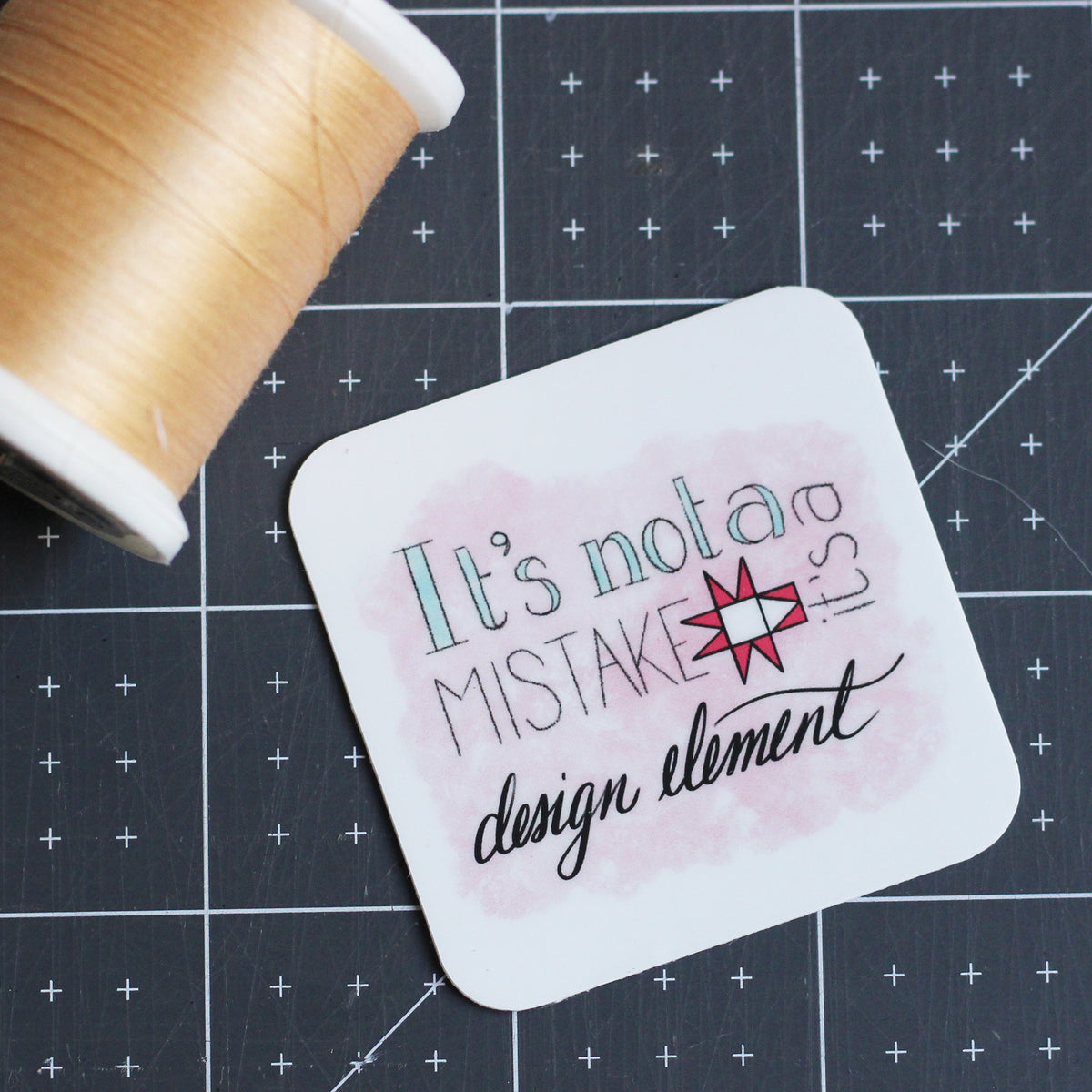 Its Not A Mistake Its A Design Element Sticker Carolina Moore