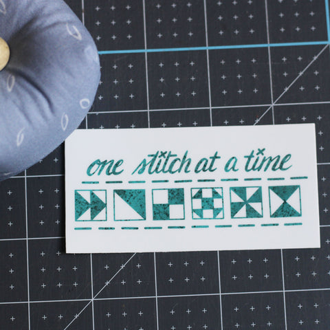 One Stitch at a Time Sticker