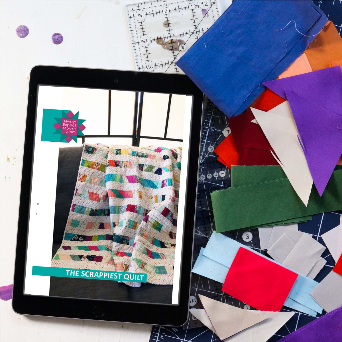 The Scrappiest Quilt Digital Download Pattern Carolina Moore