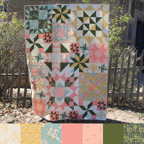 Apple Cider Stars Block of the Month Fabric Kit (2026 BOM) Expected Ship 12/15/25