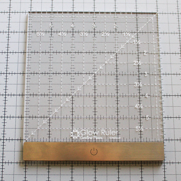 Carolina Moore Glow Ruler "Leftie" - for Left-handed Quilters
