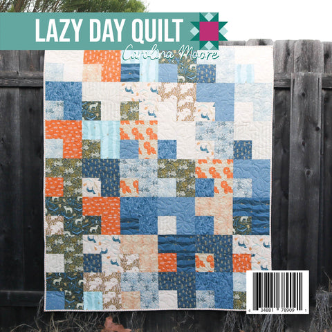Lazy Day Quilt (Printed) - a Cake Cutter Ruler Pattern