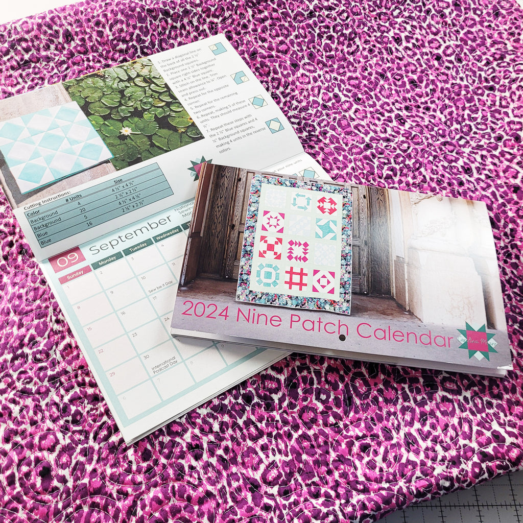 Nine Patch Block of the Month Calendar (2024 Calendar) Carolina Moore
