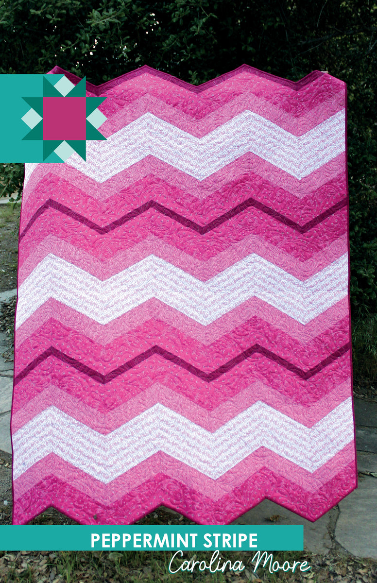 Peppermint Stripe Quilt Pattern - Printed – Carolina Moore