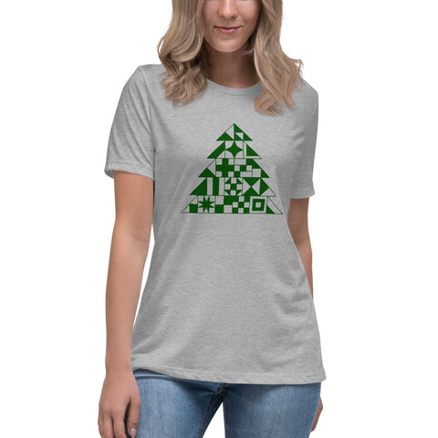 Quilty Tree Tee - Women's Relaxed T-Shirt