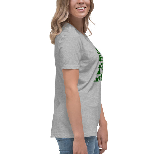 Quilty Tree Tee - Women's Relaxed T-Shirt