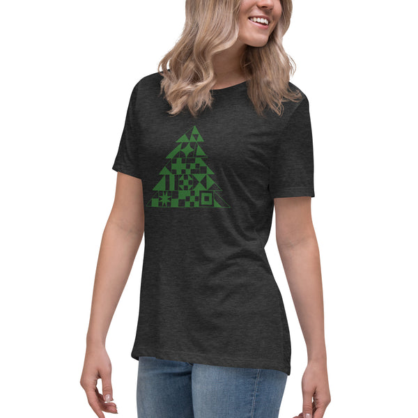 Quilty Tree Tee - Women's Relaxed T-Shirt