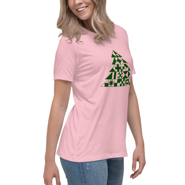 Quilty Tree Tee - Women's Relaxed T-Shirt