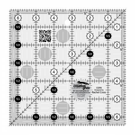 Creative Grids 6 1/2" Square Quilting Ruler