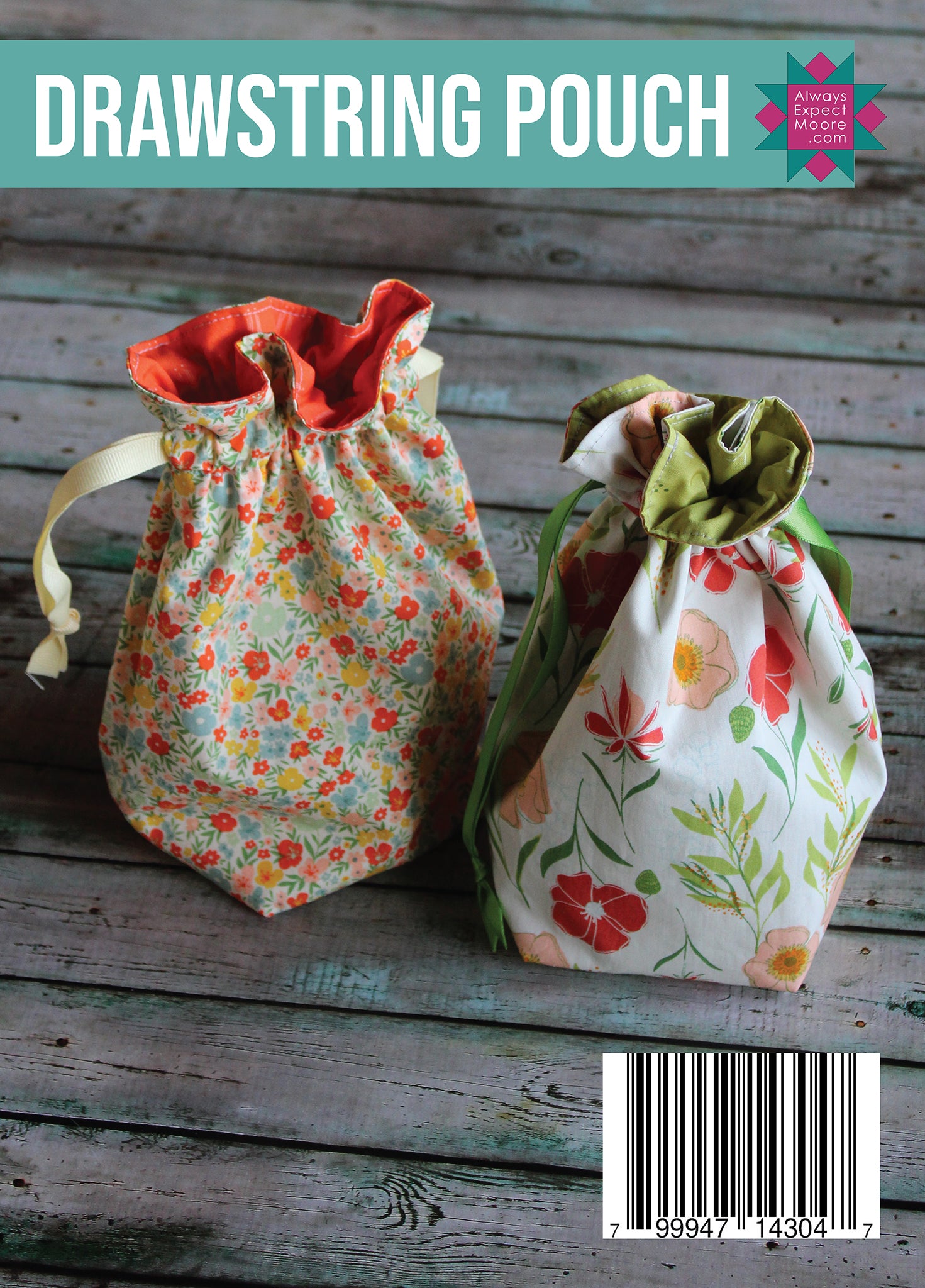 Paper Draw String Pouch Drawstring Pouch - Printed Pattern – Carolina Moore