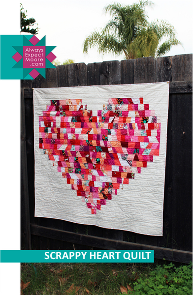 Scrappy Heart Quilt - Printed Copy