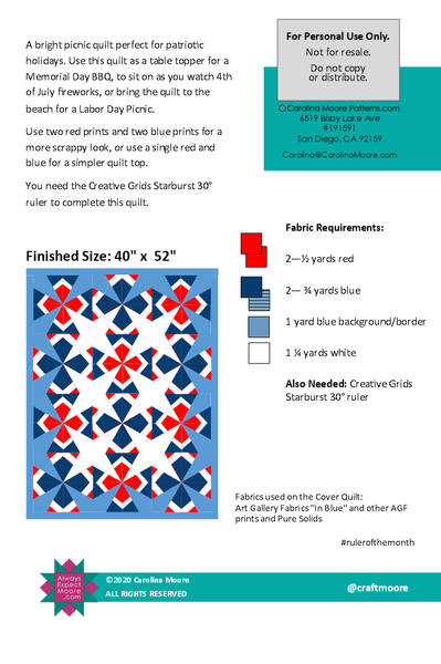 Sparkler Quilt - Digital Download Pattern