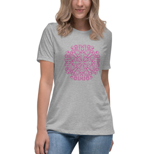 Sewing Kaleidoscope on Women's Relaxed T-Shirt